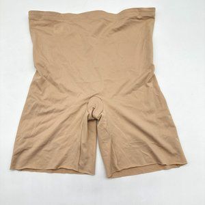 Assets by Spanx Shapewear Shorts Womens Shaping High Waist Beige XL NWOT